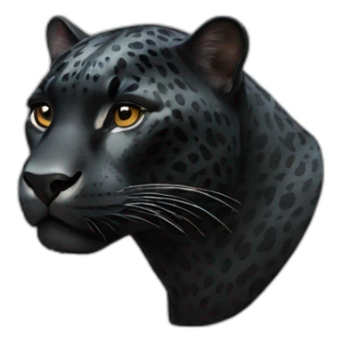 Black jaguar sticker
