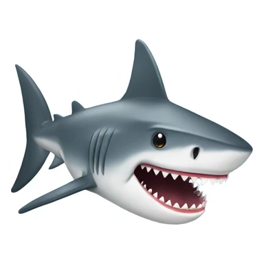 A shark with a beard sticker