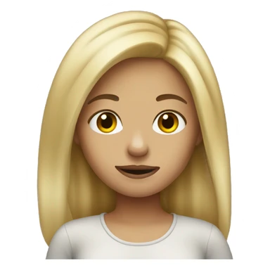 Dirty blond girl sticker