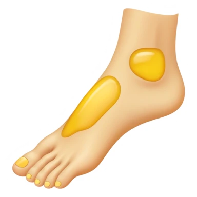 👣 is main ik foot ka colour yellow kardo sticker