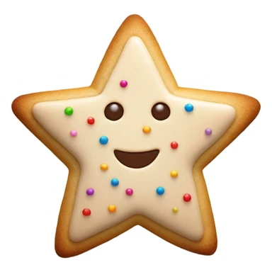 Star sugar cookie sticker