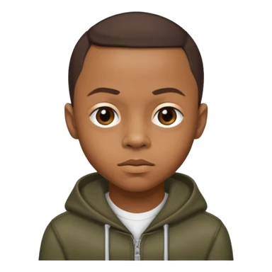 Shad "Bow Wow" Moss with dark brown hair sticker