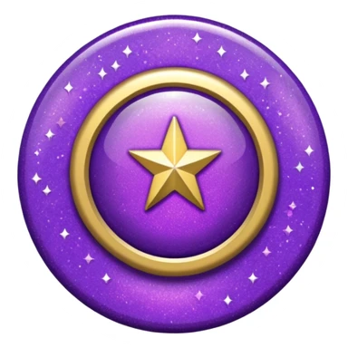 patente militar baixa roxa com glitter sticker