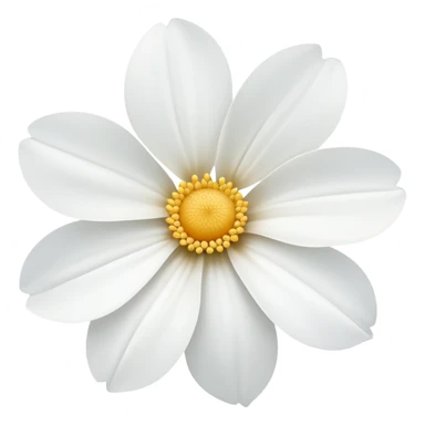 Weiße blume sticker