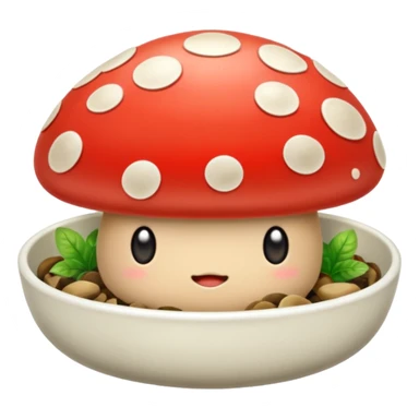 mushroom dish sticker