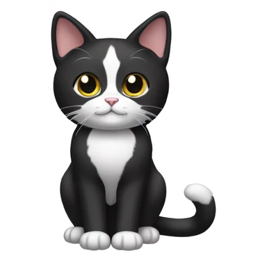 Tuxedo Cat Breed Full Body sticker