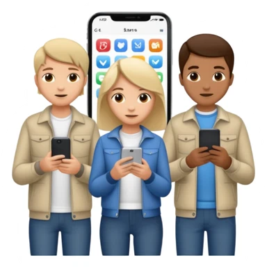 personas debatiendo revisando una pantalla  sticker