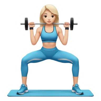 girl working out glutes  sticker