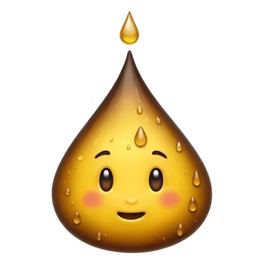 plain yellow drop and plain Pile of Poo  sticker