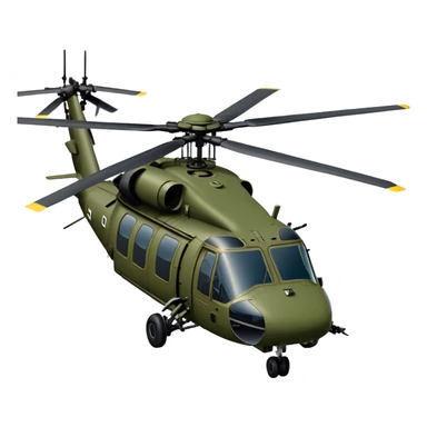Sikorsky UH-60 Black Hawk - Sikorsky (Model Year: 2022) (Iconic colour: Olive green) sticker