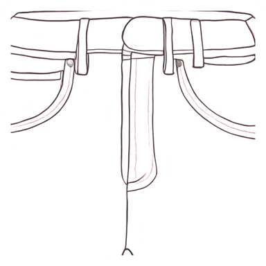 Wide leg high waisted pink jeans, isolated sticker