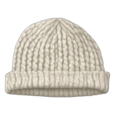 white knitted wool cap piece of clothing sticker
