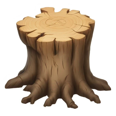 mental tree stump sticker