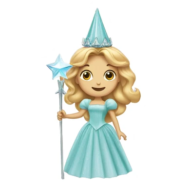 Glinda the good witch with wand sticker