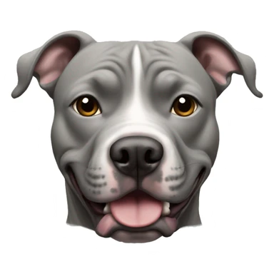 Grey Pitt bull sticker