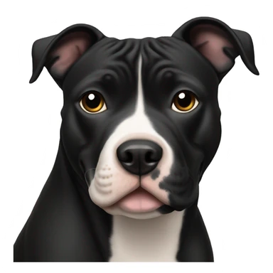 staffordshire bull terrier black sticker