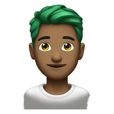 Chico de ojos verdes con el cuello tatuado y cabello rapadoo sticker