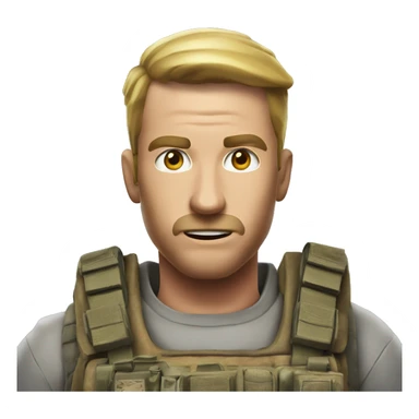 emoji call of duty avec un gyrophare rouge sticker