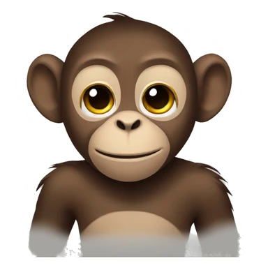 Monkey send hug sticker