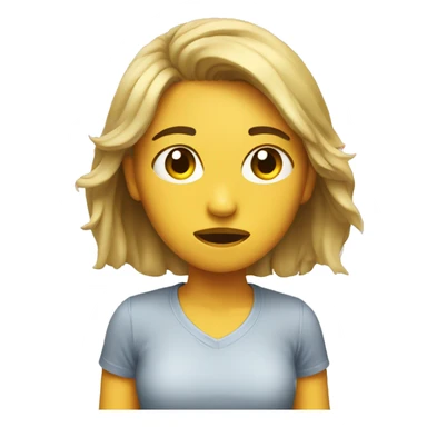 girl sweating sticker