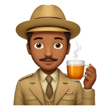 Gabar singh in sholay movie, taken cup of ttea sticker