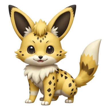 Serval-Sergal-Picchu-Minccino-Pikachu-Fakemon-Pokémon-creature  sticker
