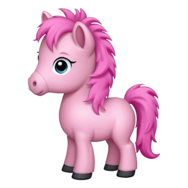 Pink baby pony sticker