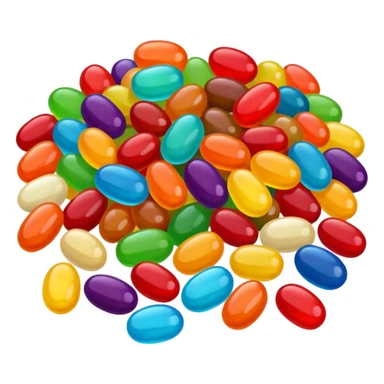 Jelly bean sticker