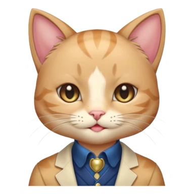 Shiny Blushing Cute Kawaii Handsome Shoujo Anime Cat-man Trending Style Cottagecore  sticker