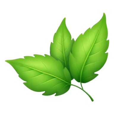bright green summer leaves gently falling in a warm breeze sticker