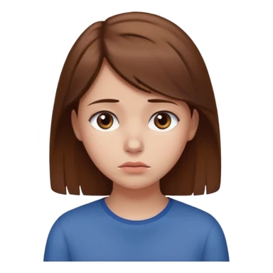 Sad girl far away from her friends  sticker