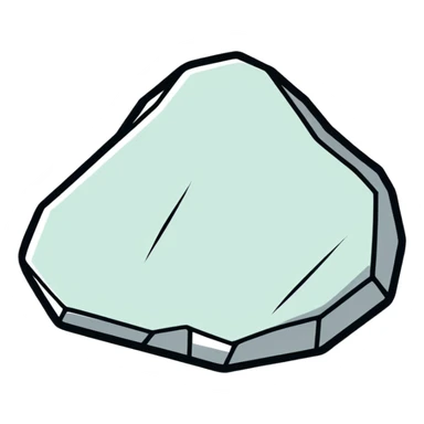 A white rock sticker