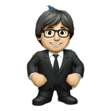 free puigdemont sticker