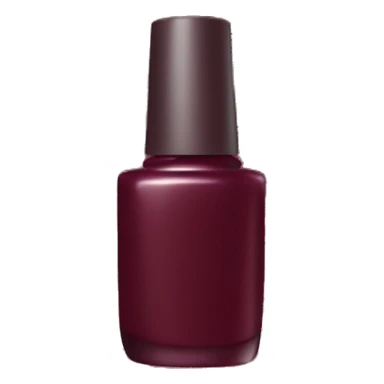 Burgundy nail color bottle sticker