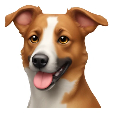 Red heeler & Lab mix dog sticker