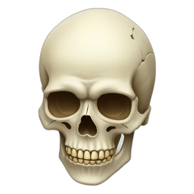 Low honour skull sticker