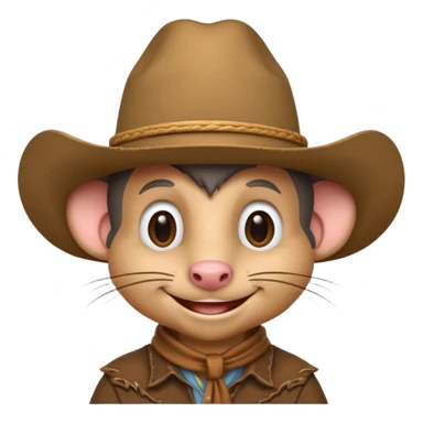 Combine 🐀 and 🤠 sticker