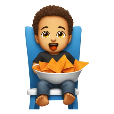 Baby Michael eating Doritos  sticker