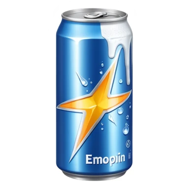 White energy drink sticker