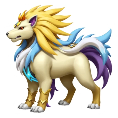 Entei-Raikou-Solgaleo-Suicune-Electrike-Manectric-fusion-creature (full body) sticker
