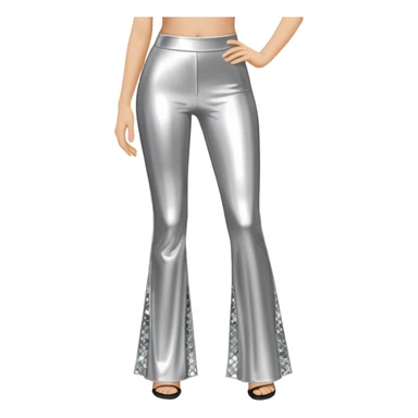 Disco ball flared pants sticker