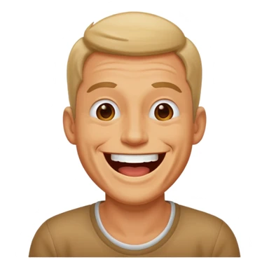 man lauughing hard  sticker