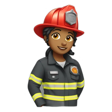 butch lesbian firefighter sticker