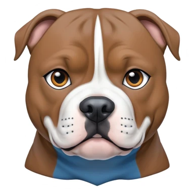 Staffordshire Bull Terrier blue fur sticker