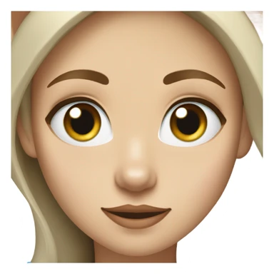 White Woman hair brown and bleus eyes and golden Husky With green eyes sticker