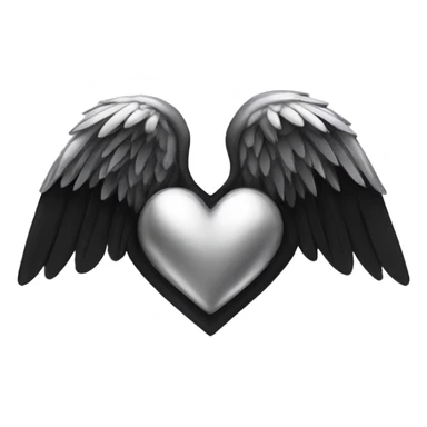 CHROME HEART WITH BLACK WINGS sticker
