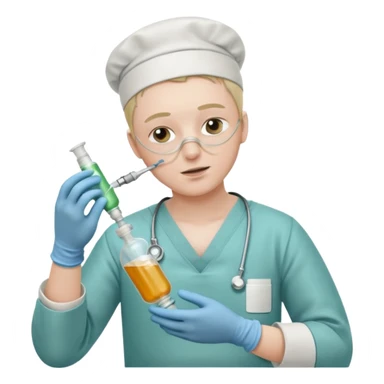 A victorian surgeon using chloroform as an anaesthetic on a patient during an operation sticker