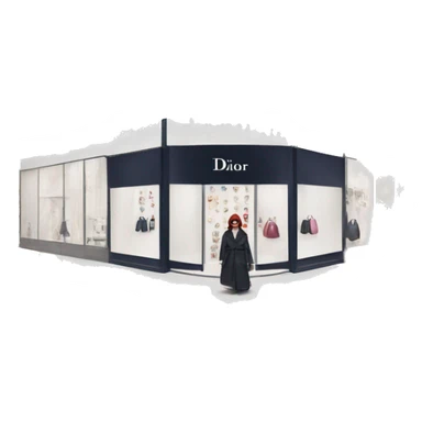 Dior boutique sticker