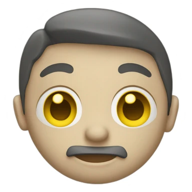 A rizz face yellow emojie sticker