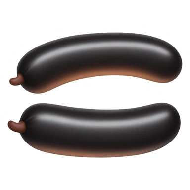 Black sausage sticker